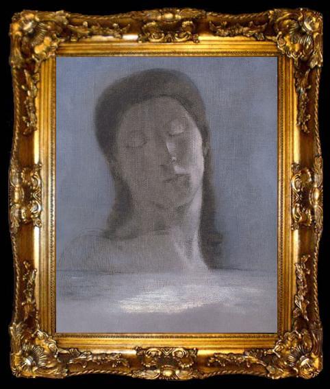 framed  Odilon Redon les yeux clos, ta009-2